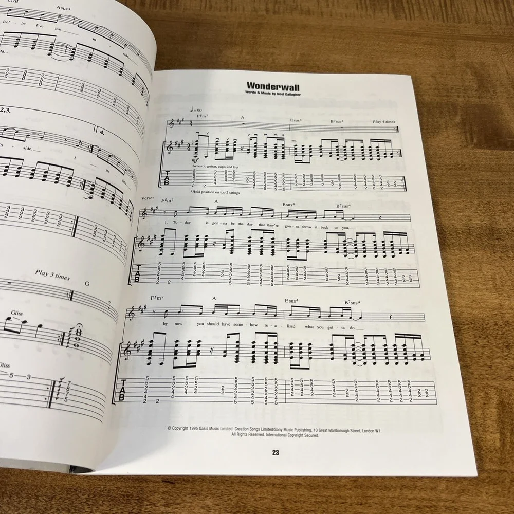OASIS: (WHAT'S THE STORY) MORNING GLORY?‎ Hal Leonard Guitar Tablature Songbook